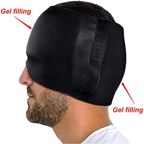 Олеснување на главоболката на Wisexplorer за мигрена, строга и удобна обвивка за глава за да се намали мигрената, капакот на гел