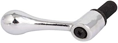 X-Gree M12x25mm Метална машка нишка Прилагодлива рачка на рачката на рачката на рачката за мелење копче Црно (M12x25mm Metal Rosca Macho Palanca Ajustable Mango Fresadora perilla Negro