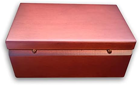 Binkegg Play [Бракот на Loveубовта] Браун боја дрвена музичка кутија накит кутија со музичко движење Санкио