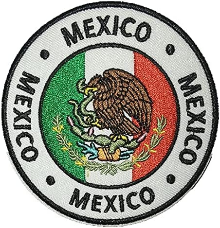 Мексико Знаме Нација Знаме Светски Шампиони Фудбал Олимписки Спортови Везени Железо Шие На Апликација Печ Значка