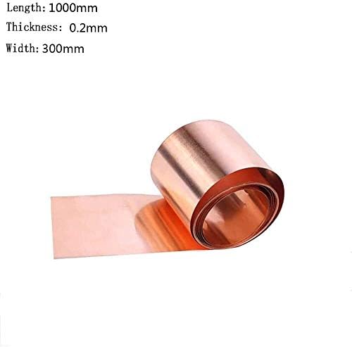 Комплетен лист Nianxinn 99,9% бакарен Cu метален лим фолија 0,1x300x1000mm за прирачник за занаетчиски плочи