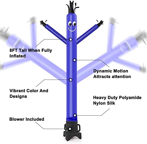 Mounto 8ft надувување мавтајќи со мавтајќи марионет танчер со вентилатор