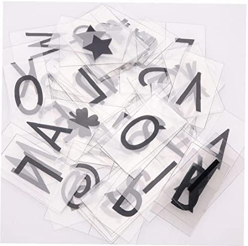 Фројни букви за осветлување на кутијата со црна боја букви симболи за употреба со кинески светлосни кутии A4 A5