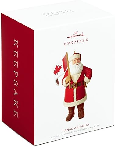 Hallmark Keepsake Christmas Ornament 2018 година датира, канадски Дедо Мраз
