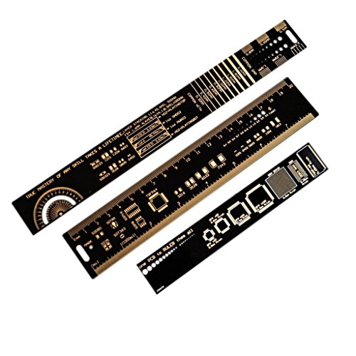 1Set 15cm 20cm 25cm Мултифункционален PCB владетел за мерење на кондензатор на алатка за мерење чип IC SMD диоди транзистор пакет