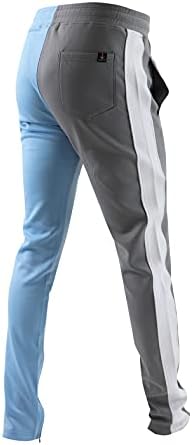 Снимки од екранот, хип хоп Премиум тенок фит урбани панталони - атлетски џогер дно со странична улична облека