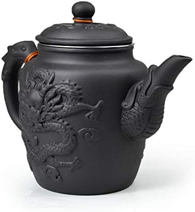 Чајник Кинески Чај Јиксинг Гонгфу Големи Садови 600мл Змеј Нерѓосувачки Филтер за Лабав Чај