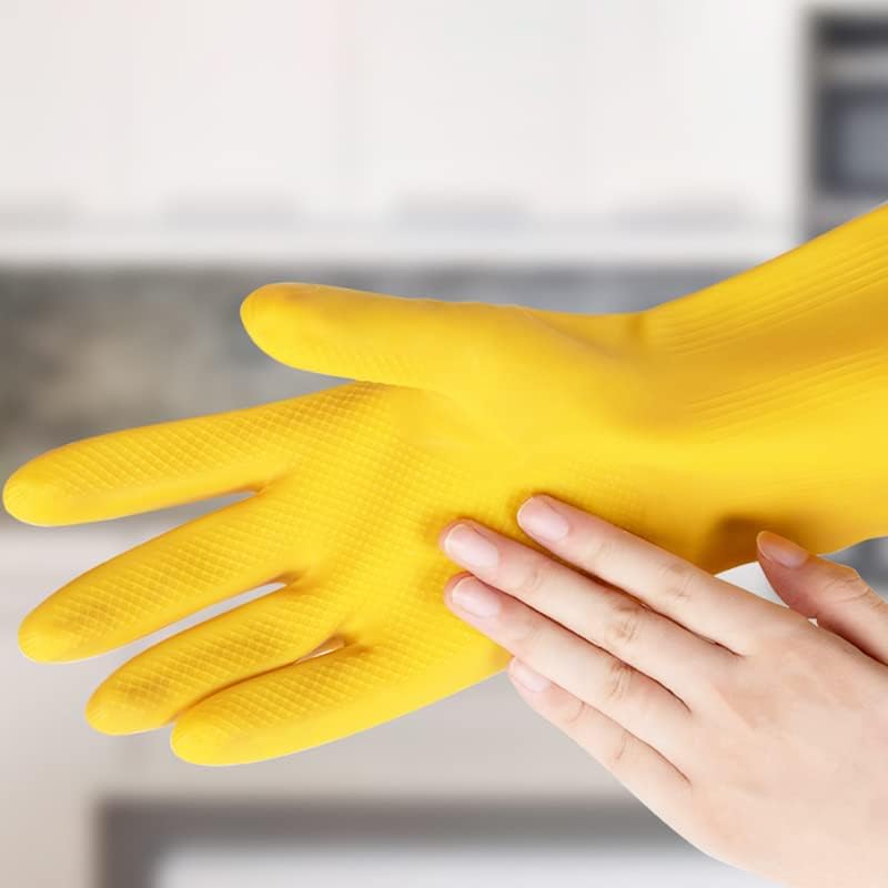 Задебелени ракавици од латекс, ракавици за миење садови, алатки за чистење во домаќинството, отпорни на абење, издржливи и водоотпорни