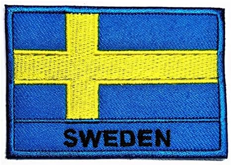 Кленплус 1, 7Х2, 6 ИНЧИ. Шведска Знаме Закрпи Знаме Земја Лепенка ЗА Сам Амблем На Костим Униформа Тактичко Воено Знаме Квадратна Форма