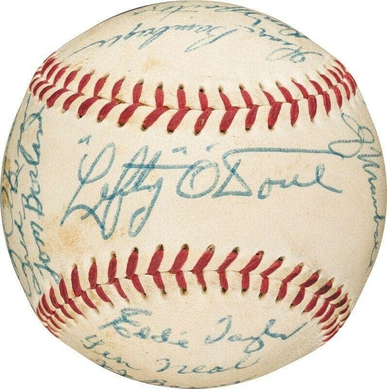 1955 Тимот на Мала лига Оукленд Оукс потпиша бејзбол со лево О'Дул ПСА ДНК - автограмирани бејзбол