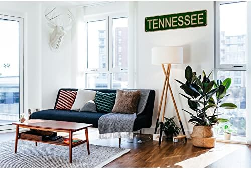 Знак на Линстастер Тенеси, име на државата Америка Гроздобер метален калај знак, wallиден декор за канцеларија/дом/училница - Најдобри