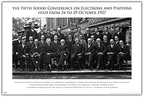 Најдобрите Најголеми Физичари Постер Солвеј Конференција Октомври 1927 Дома Декор Печати