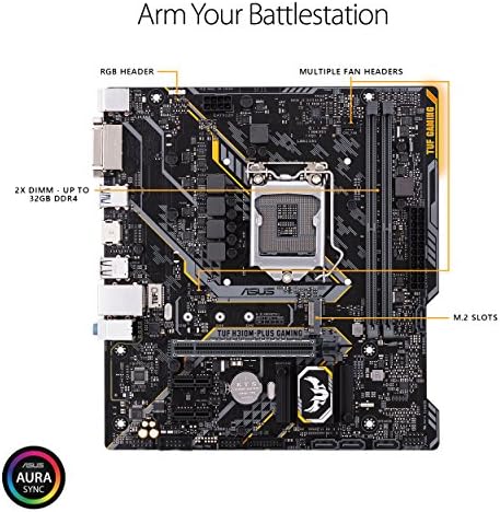 Asus TUF Plus Gaming Intel H310 Micro ATX DDR4-SDRAM Матична плоча