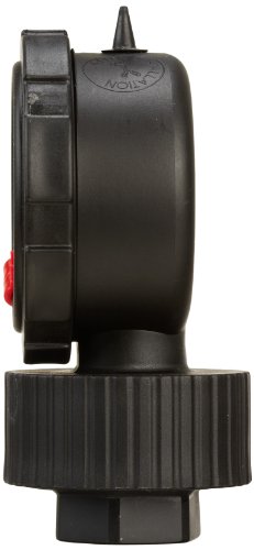 PIC мерач 701LDS-T-254E 2,5 бирање, 0/100 psi опсег, 1/4 женски NPT конекција големина, дно глицерин исполнет мерач на притисок и