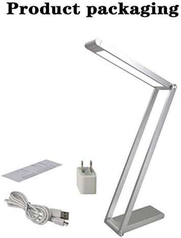 Xunmaifdl преносна предводена ламба со 3 нивоа на осветленост, USB полнење на портата за полнење на допир за затемнување на светло за читање