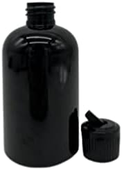 Природни фарми 4 мл црна Бостон БПА БЕСПЛАТНИ шишиња - 12 пакувања со празни контејнери за полнење - производи за чистење на