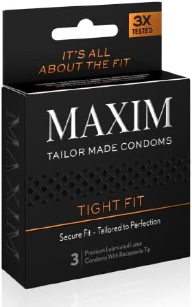 Maxim Perfect Fit Premium подмачкани кондоми, тројно тестирани за подобрена сигурност и заштита, природен премија за квалитет латекс, веган-пријателски,
