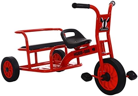 Детски трицикл за возачи на возраст од 2+, предучилишно дневно згрижување деца тандем трицикл, опрема за игралиште на отворено деца