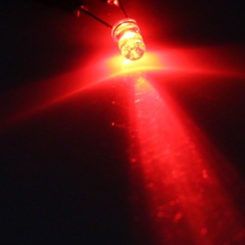 AEXIT 75PCS 5 mm диоди тркалезно црвено светло што емитуваат диоди LED диоди Schottky Diodes LAMPS BADDS