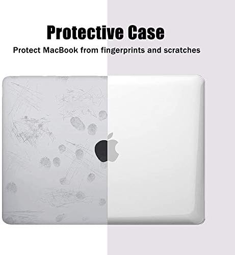 G JGOO компатибилен со MacBook Pro 14 Inch Case 2023 2022 2021 Објавување M2 A2779 A2442 M1 Pro/ M1 Max Chip & Touch ID, кристално чиста заштитна тврда школка кутија + капакот на тастатурата + заштитник на
