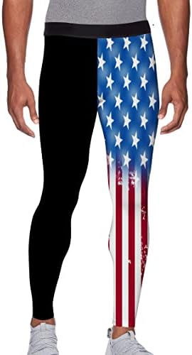 Американски панталони за компресија на знамето на Зимперад, тренинг за тренингот БЈЈ, спортски хеланки за водење на ММА uиу itsитсу