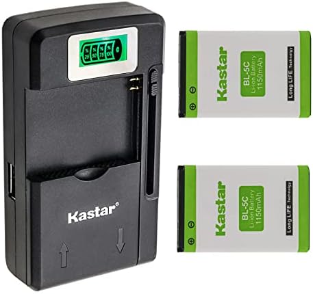 Замена на полначот на батерии на батеријата на Kastar BL-5C AC за Доро 2414 2415 2424 DFC-0150 DOMO, Engenius Freesty, Engenius EP-802,