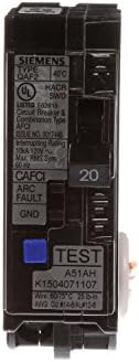 Siemens QA120AFCP 20-AMP единечен пол 120-волт комбинација AFCI Breaker