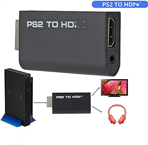 WDBBY Пренослив PS2 ДО HDMI 480i/480p/576i Аудио Видео Конвертор со Излез од 3,5 mm Ги Поддржува Сите Режими На Прикажување