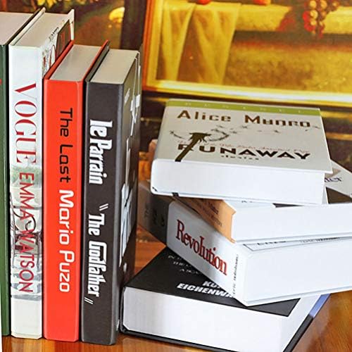 Winomo 3PCS Модерни украси за лажни книги, декоративна лажна книга, нордиски стил Декоративни бели кутии за бели книги за канцеларија