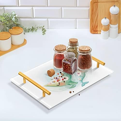 Акрилна табела за бања Далонан, правоаголни цвеќиња и ден на мајката на кит_1503066026 Декоративни фиоки со златни рачки за кујна храна