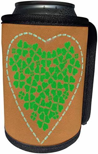3дроза Сликарство на зелени шамроки во преглед на срцето. - Може Ли Поладно Шише Заврши