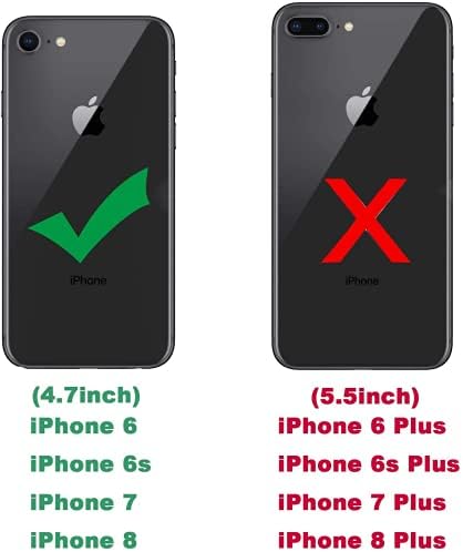 SunRemex Компатибилен Со Iphone 8 Случај iPhone 7 Случај iPhone 6 Случај Iphone 6s Случај Со Калено Стакло Заштитник На Екранот