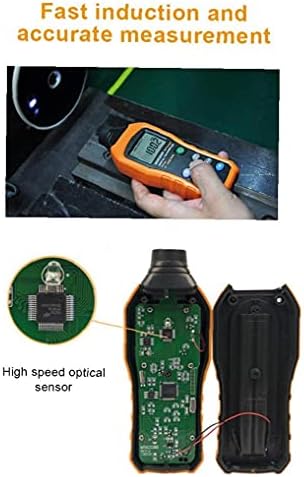 Дигитален тахометар што не-контакт дигитален тахометар со висока прецизна мерач на брзина со LCD екран со висока прецизна радарски