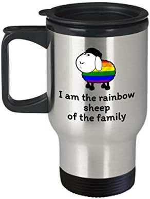 Лгбт патување кригла - јас сум виножито овци на семејството-Смешни лгбтк геј лезбејка подароци-Хомосексуални би трансродови квир - виножито