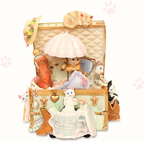 Slynsw Cat Girl Heart Heartting Music Box Octave Box Retro Creative Ridenthrid Девојка подарок на девојки девојки