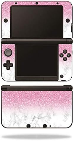 MOINYSKINS кожата компатибилна со Nintendo 3DS XL оригинал - мермер глиц | Заштитна, трајна и уникатна обвивка за винил | Лесен за примена,