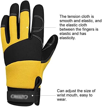 Механички ракавици EODNSOFN Унисекс Работно заварување Безбедност Заштитно градинарски спортски ракавици машки и женски спортови целосни