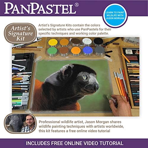 Panpastel 30082 JASON MORGAN 10 Color Ultra Soft Artist Pustel Wildlife Sainting Kit W/SOFFT Tools & Palette