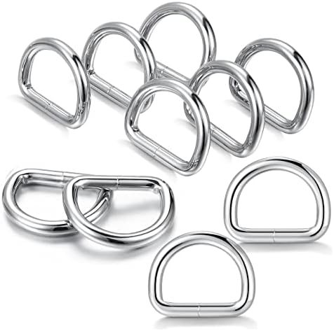 Mikivery d прстени метални заварени 1 дебела 4,5 мм мрежна тока тешка прстен за DIY шиење торби за шиење ремени