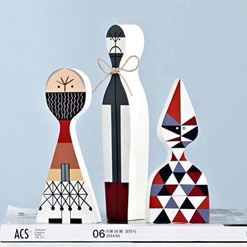 Замтак модерни апстрактни дрвени занаети украси убави деца подароци бебешки играчки дома декоративни едноставни дизајни уметност модел