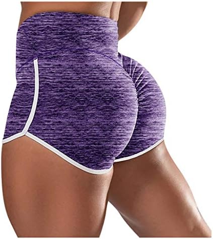 Високи половини за јога шорцеви за жени со нозе Контрола на стомакот за кревање на задниот дел од основните шорцеви за велосипеди