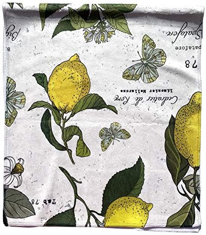 Гранките од лимон гбранд Се Соочуваат Со Крпа Микрофибер Печатење Мека Декорација На Домот За Гости Жолти Крпи За Раце Од Овошје Од Лимон