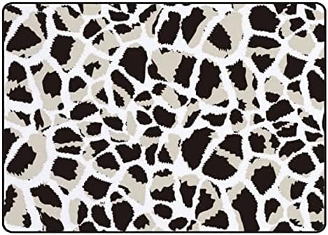Ползи во затворен тепих играат мат жирафа животно за дневна соба спална соба едукативен под кат подрачје килим 72x48inch