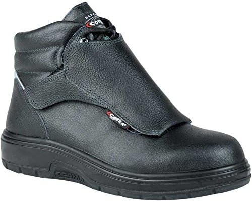 Кофра кожни чизми за работа - топлински штит без трескава обувка со композитни безбедносни пети и топлински дефанзивец нитрилна