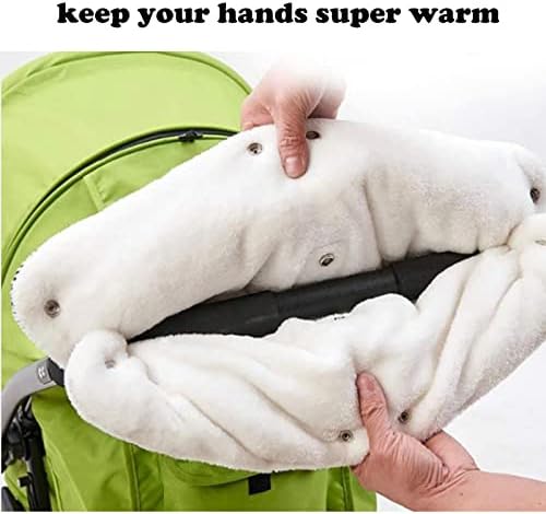 1 пар нараквици за шетачи за бебиња, мафта за ракави на ракави, топли нараквици, екстра дебели топло водоотпорни нараквици против