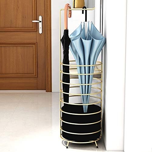 Зесус Ironелезен чадор стои модерна едноставна решетка за држачи за чадор за дома со отстранлив сад за капење за дневна соба мал