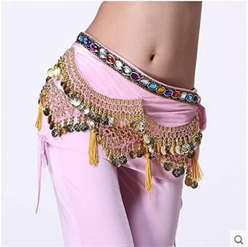 Костими за танцување во стомакот DFZPW, со кадифени фенер, златни монети, стомак танц на колкот за жени за жени за танцување на стомакот