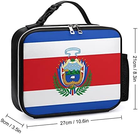 Знаме На Костарика Еднократно Торба За Ручек Изолирана Кутија За Ручек Контејнер За Канцелариска Работа Пикник Патување Со Рачка