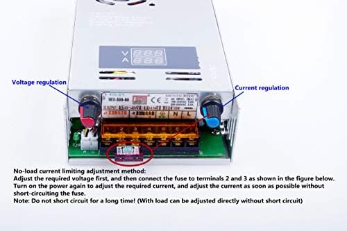 Livisn прилагодлив DC Конвертор на напон на напон AC 110V-220V до DC 0-48V 0-10A модул за вклучување на напојување Дигитален дисплеј 500W Напон
