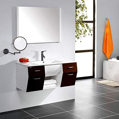 Огледала за шминка монтирани со wallид Tocave Sageup Extend sturdy двострана прилагодлива козметичка огледало за бричење на бања суета
